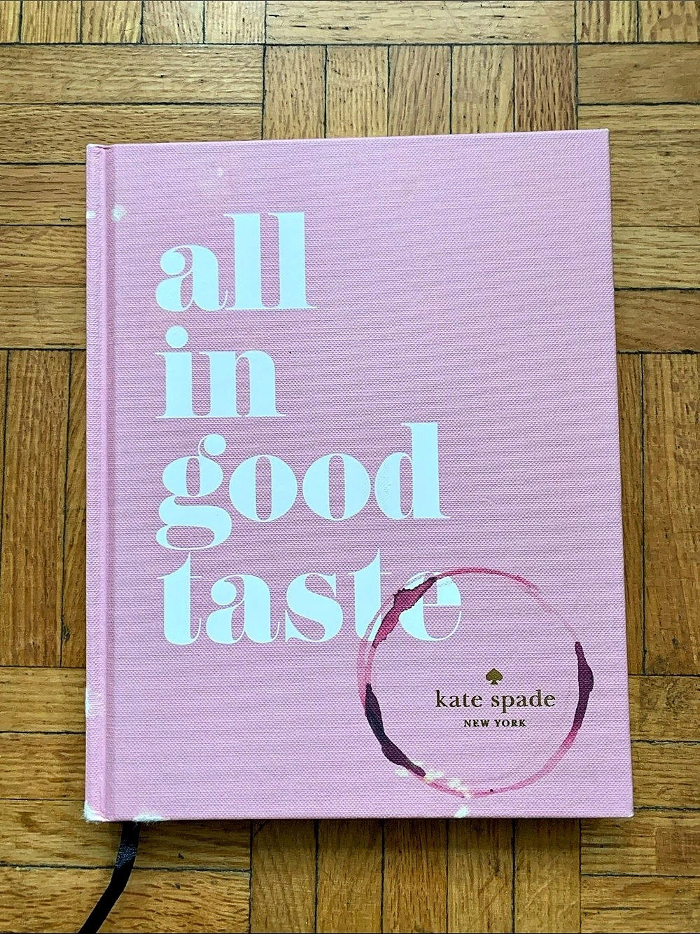 kate spade new york all in good taste Coffee Table Book Pink & White
